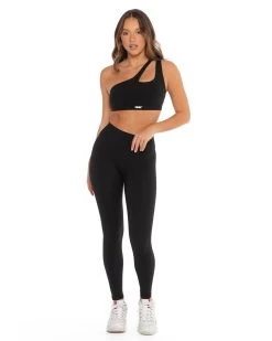 Elite Eleven Asymmetric Bra - Black 5 Elite Eleven Asymmetric Bra - Black -Fit Style Shop AURA.SF 14
