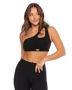 Elite Eleven Asymmetric Bra - Black