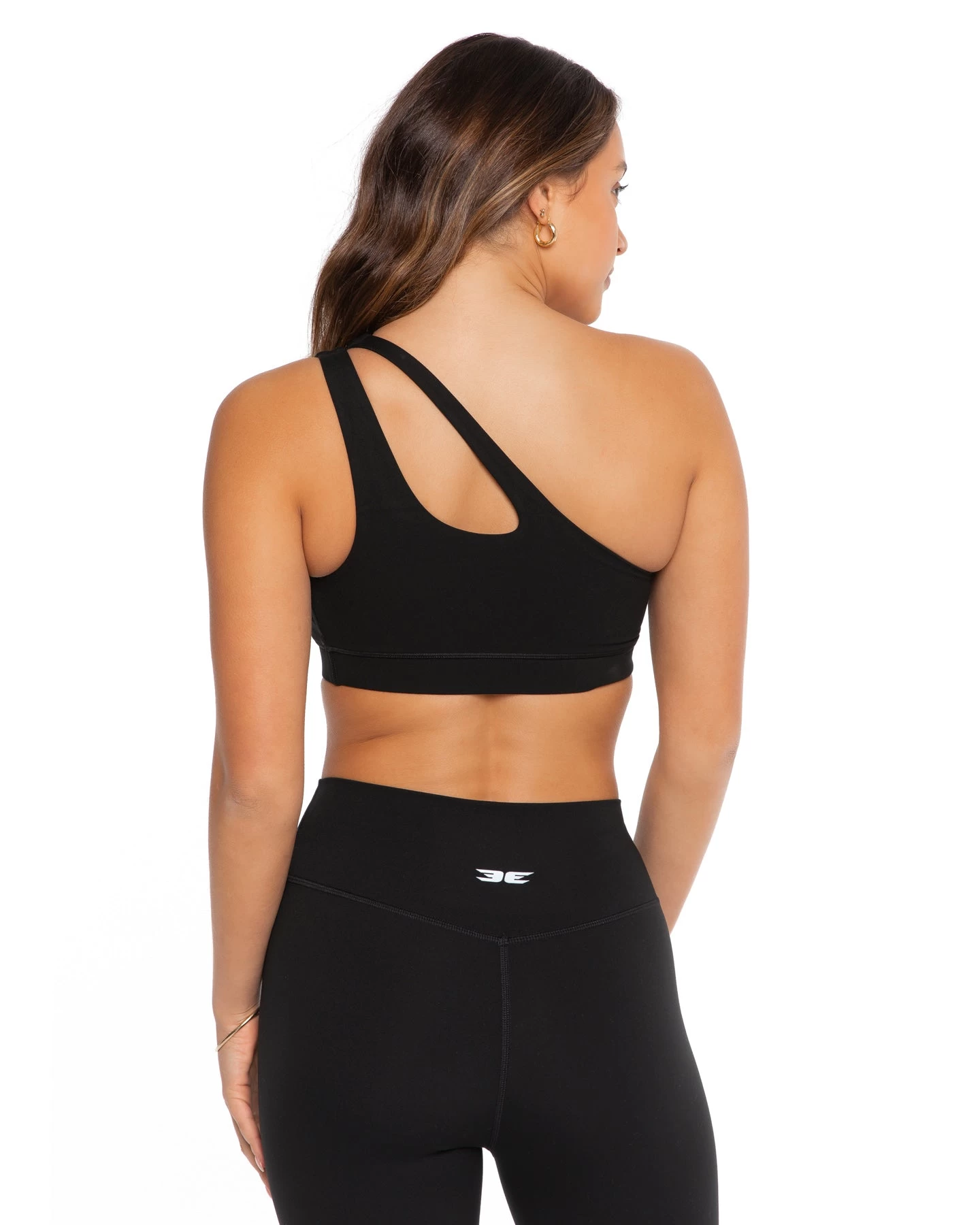 Elite Eleven Asymmetric Bra - Black 2 Elite Eleven Asymmetric Bra - Black - Image 2
