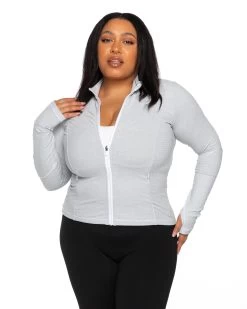 Elite Eleven Aura Jacket - White Marl -Fit Style Shop AURA.SF 58