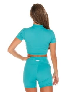 Elite Eleven Aura Zip Tee - Teal 5 Elite Eleven Aura Zip Tee - Teal -Fit Style Shop AURA1 140
