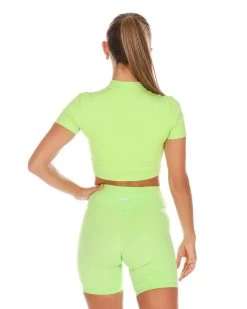 Elite Eleven Aura Zip Tee - Lime -Fit Style Shop AURA1 154