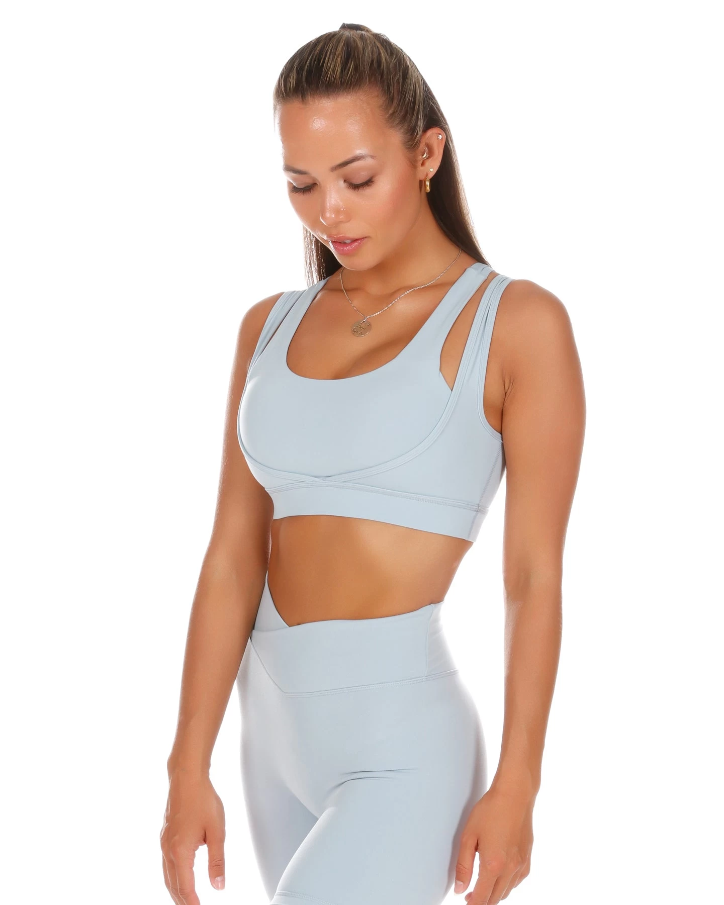 Elite Eleven Dual Strap Bra - Light Blue 3 Elite Eleven Dual Strap Bra - Light Blue - Image 3