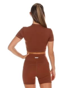 Elite Eleven Aura Zip Tee - Cappuccino -Fit Style Shop AURA1 238