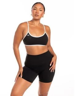 Elite Eleven Micro Contrast Bra - Black