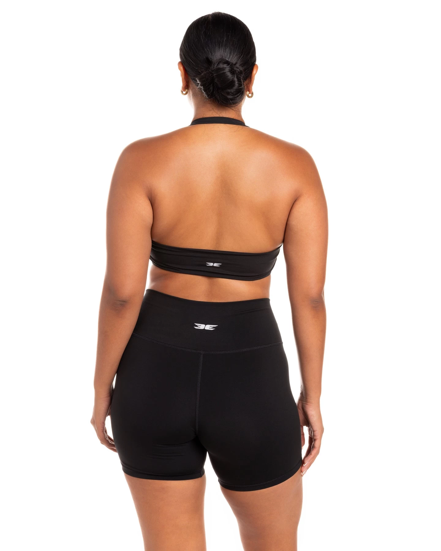 Elite Eleven Halter Scrunch Bra - Black 2 Elite Eleven Halter Scrunch Bra - Black - Image 2