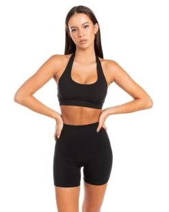 Elite Eleven Halter Bra - Black -Fit Style Shop BIGECOMDAYOCT46400