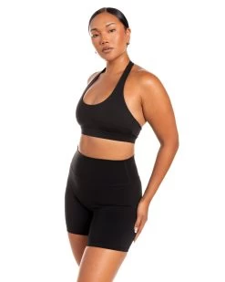 Elite Eleven Halter Bra - Black -Fit Style Shop BIGECOMDAYOCT46451