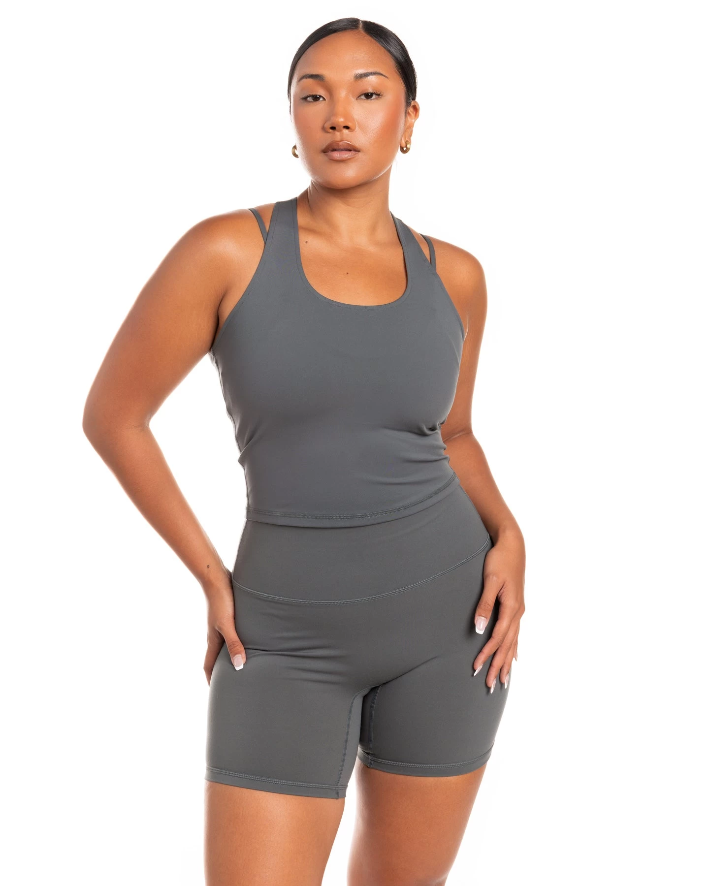 Elite Eleven Aura Racer Tank - Cloud Grey 3 Elite Eleven Aura Racer Tank - Cloud Grey - Image 3