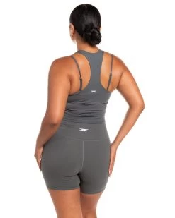 Elite Eleven Aura Racer Tank - Cloud Grey 11 Elite Eleven Aura Racer Tank - Cloud Grey -Fit Style Shop BIGECOMDAYOCT46925