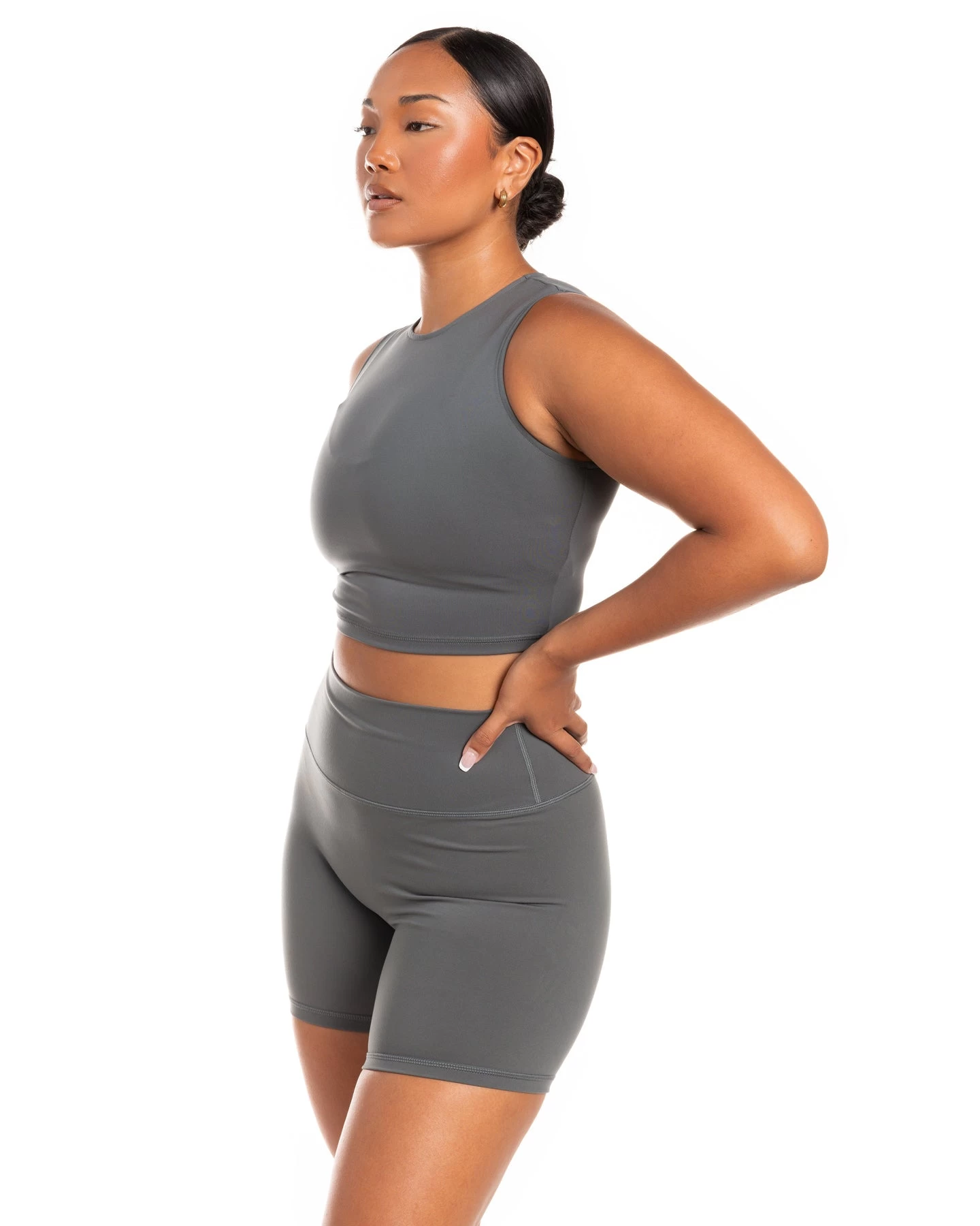Elite Eleven Aura Boxy Tank - Cloud Grey 4 Elite Eleven Aura Boxy Tank - Cloud Grey - Image 4
