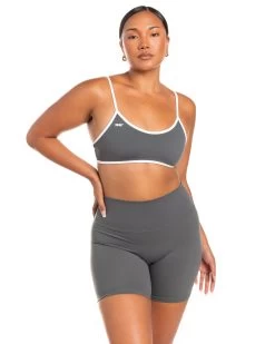 Elite Eleven Micro Contrast Bra - Cloud Grey -Fit Style Shop BIGECOMDAYOCT47099