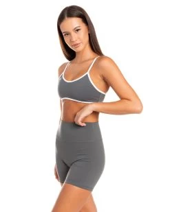 Elite Eleven Micro Contrast Bra - Cloud Grey -Fit Style Shop BIGECOMDAYOCT47146