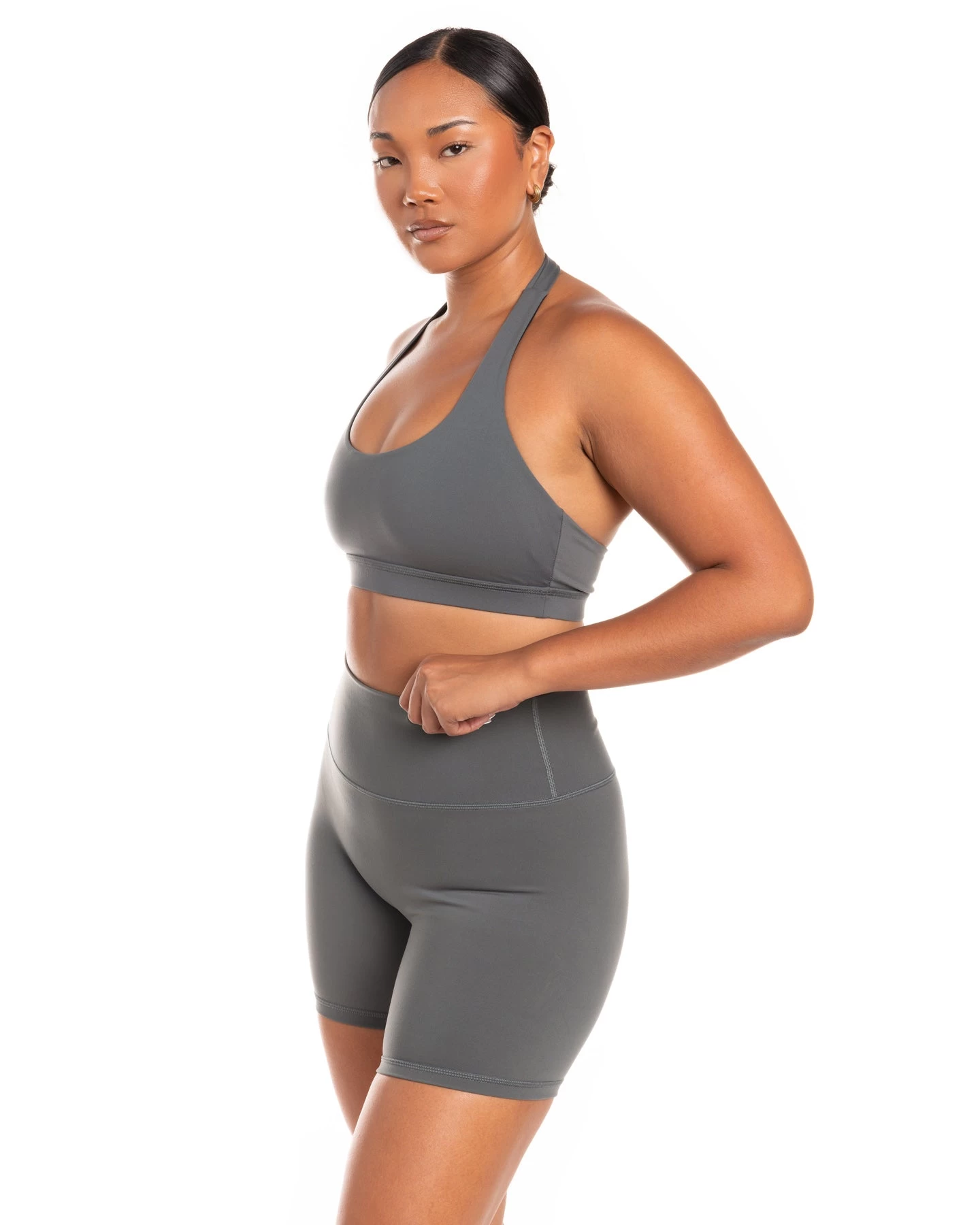 Elite Eleven Halter Bra - Cloud Grey 4 Elite Eleven Halter Bra - Cloud Grey - Image 4