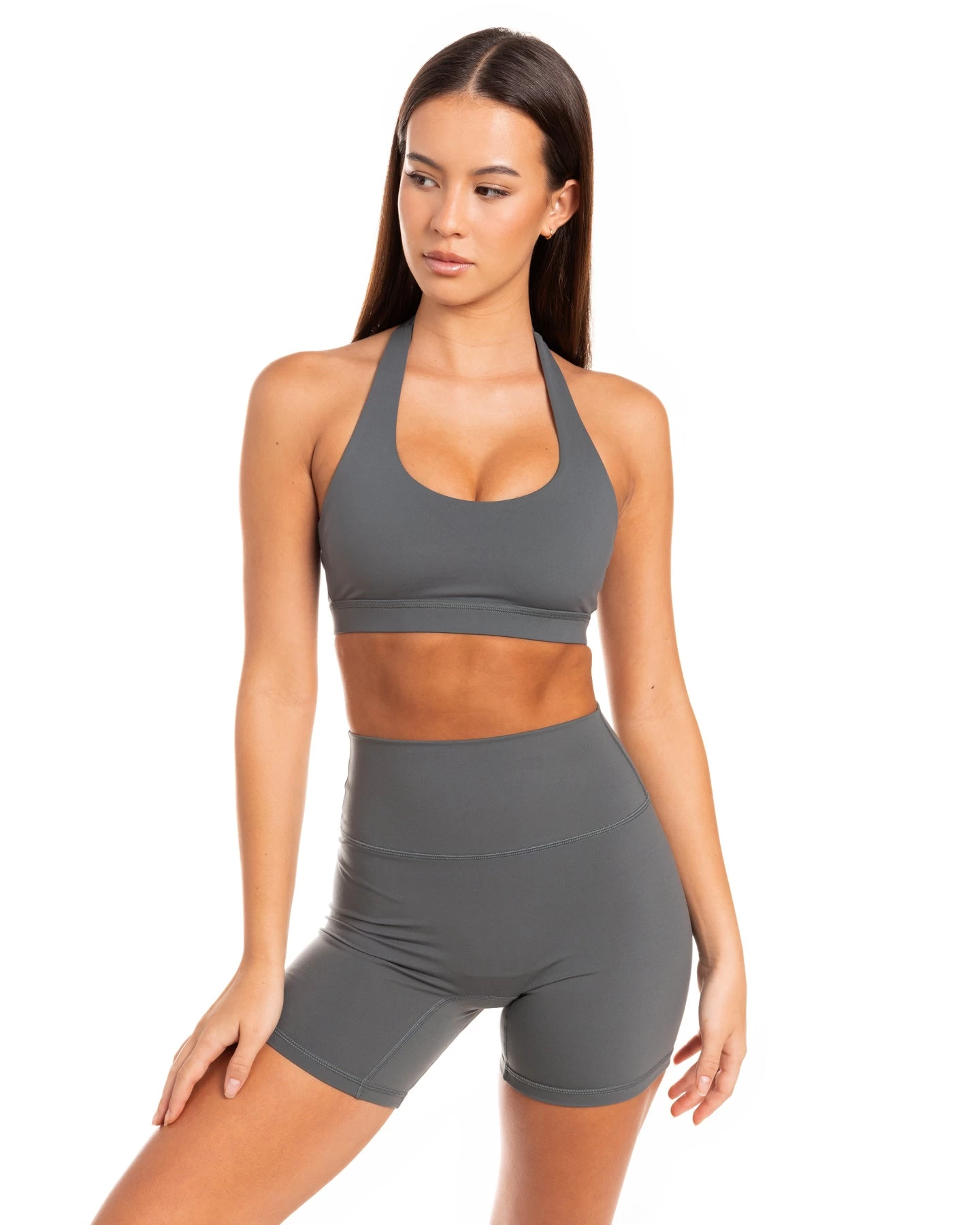 Elite Eleven Halter Bra - Cloud Grey 3 Elite Eleven Halter Bra - Cloud Grey - Image 3