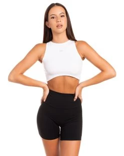 Elite Eleven Aura Curve Tank - White 8 Elite Eleven Aura Curve Tank - White -Fit Style Shop BIGECOMDAYOCT47759