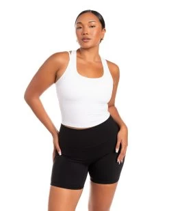 Elite Eleven Aura Racer Tank - White