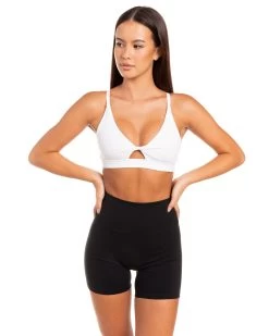 Elite Eleven Micro Twist Bra - White -Fit Style Shop BIGECOMDAYOCT48349