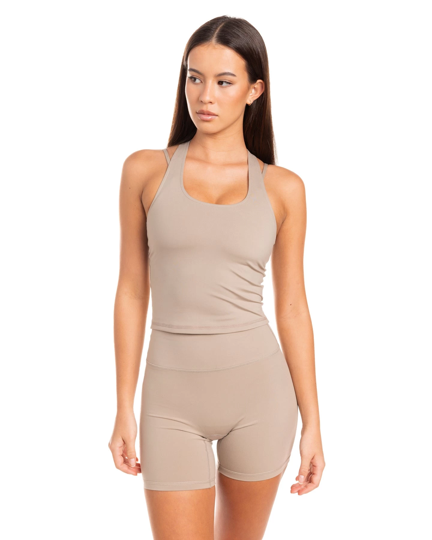 Elite Eleven Aura Racer Tank - Vintage Khaki 1 Elite Eleven Aura Racer Tank - Vintage Khaki