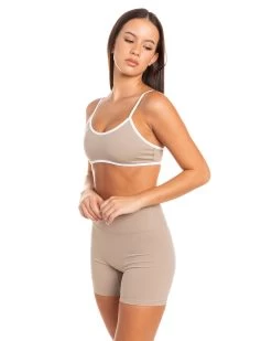 Elite Eleven Micro Contrast Bra - Vintage Khaki 10 Elite Eleven Micro Contrast Bra - Vintage Khaki -Fit Style Shop BIGECOMDAYOCT49206