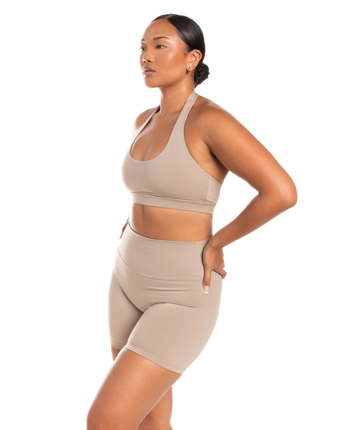 Elite Eleven Halter Bra - Vintage Khaki 4 Elite Eleven Halter Bra - Vintage Khaki - Image 4