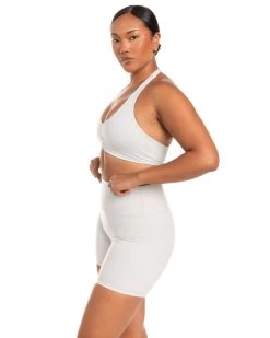 Elite Eleven Halter Scrunch Bra - Moonlight Grey -Fit Style Shop BIGECOMDAYOCT50247