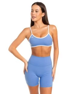 Elite Eleven Micro Contrast Bra - Powder Blue