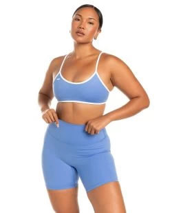 Elite Eleven Micro Contrast Bra - Powder Blue 8 Elite Eleven Micro Contrast Bra - Powder Blue -Fit Style Shop BIGECOMDAYOCT51626