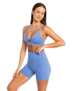Elite Eleven Micro Twist Bra - Powder Blue 9 Elite Eleven Micro Twist Bra - Powder Blue -Fit Style Shop BIGECOMDAYOCT51686