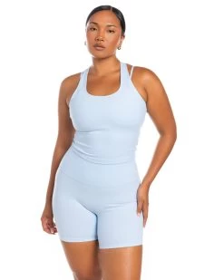 Elite Eleven Aura Racer Tank - Sky Blue