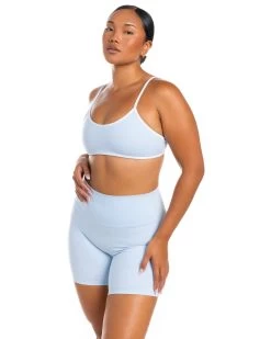 Elite Eleven Micro Contrast Bra - Sky Blue -Fit Style Shop BIGECOMDAYOCT52199