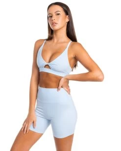 Elite Eleven Micro Twist Bra - Sky Blue -Fit Style Shop BIGECOMDAYOCT52509