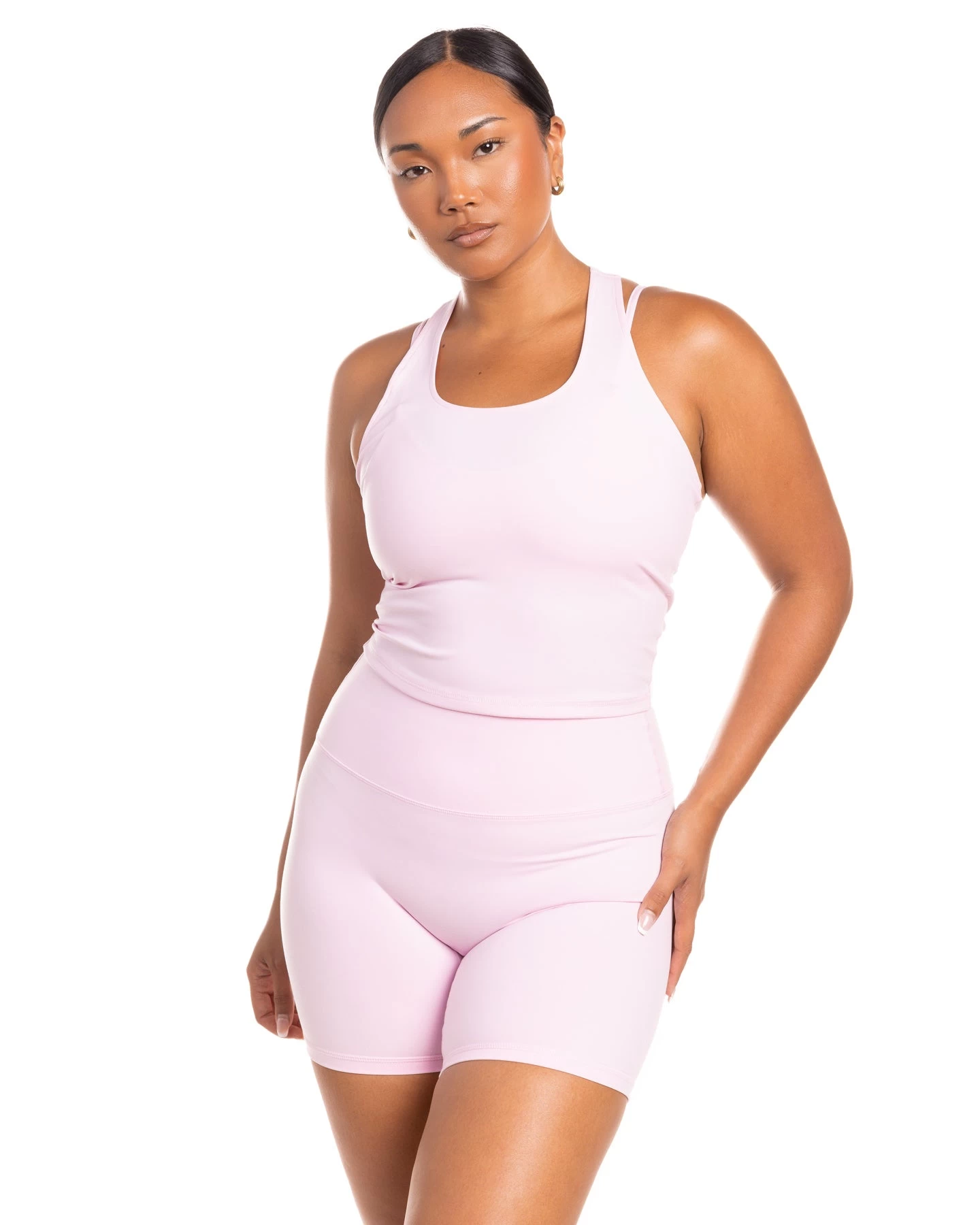 Elite Eleven Aura Racer Tank - Blush Pink 1 Elite Eleven Aura Racer Tank - Blush Pink