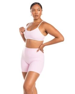 Elite Eleven Micro Contrast Bra - Blush Pink -Fit Style Shop BIGECOMDAYOCT52765