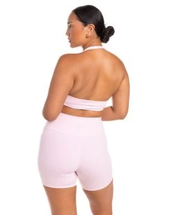 Elite Eleven Halter Scrunch Bra - Blush Pink -Fit Style Shop BIGECOMDAYOCT52809