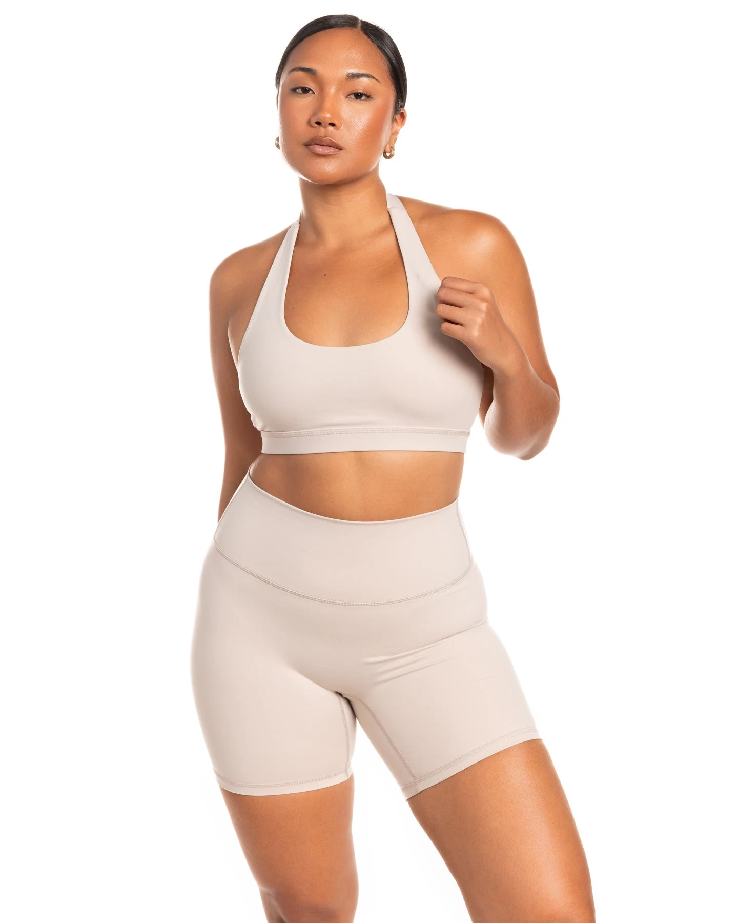 Elite Eleven Halter Bra - Oat Latte 3 Elite Eleven Halter Bra - Oat Latte - Image 3