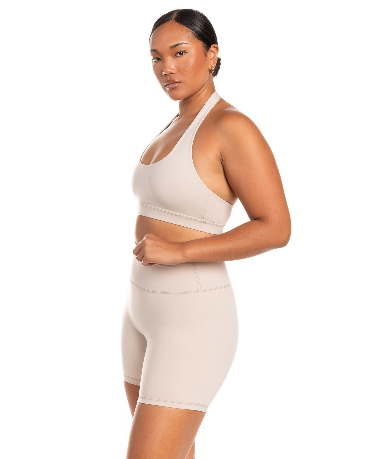 Elite Eleven Halter Bra - Oat Latte 5 Elite Eleven Halter Bra - Oat Latte - Image 5