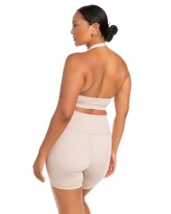 Elite Eleven Halter Bra - Oat Latte 11 Elite Eleven Halter Bra - Oat Latte -Fit Style Shop BIGECOMDAYOCT53186