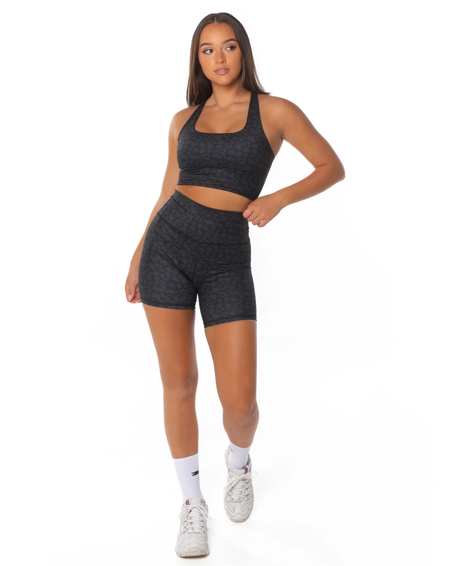 Elite Eleven EE Square Neck Bra - Black Leopard 4 Elite Eleven EE Square Neck Bra - Black Leopard - Image 4