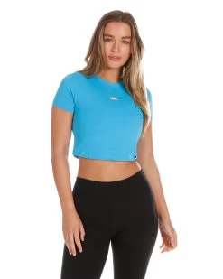 Elite Eleven Elite Crop Tee - Electric Blue 6 Elite Eleven Elite Crop Tee - Electric Blue -Fit Style Shop C.TEE .K 18of85