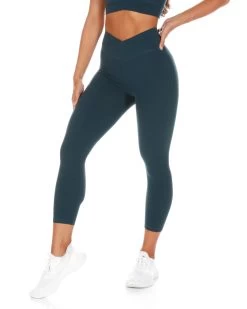 Elite Eleven 7/8 Cross Over Leggings - Deep Forest