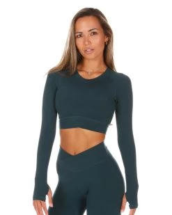 Elite Eleven Cross Over Long Sleeve - Deep Forest