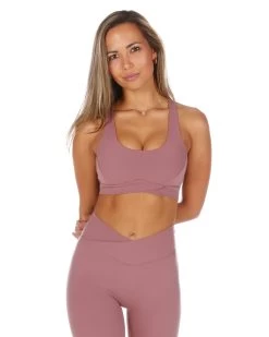Elite Eleven Cross Over Sports Bra - Soft Rose 7 Elite Eleven Cross Over Sports Bra - Soft Rose -Fit Style Shop CROSS.SUM .1 150of197