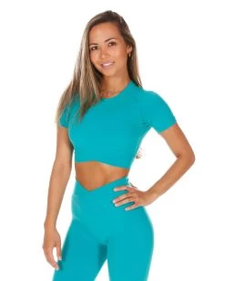 Elite Eleven Cross Over Tee - Teal 7 Elite Eleven Cross Over Tee - Teal -Fit Style Shop CROSS.SUM .1 15of197
