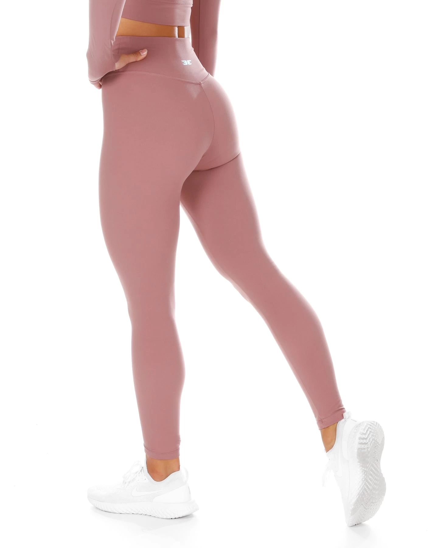 Elite Eleven Cross Over Leggings - Soft Rose 2 Elite Eleven Cross Over Leggings - Soft Rose - Image 2