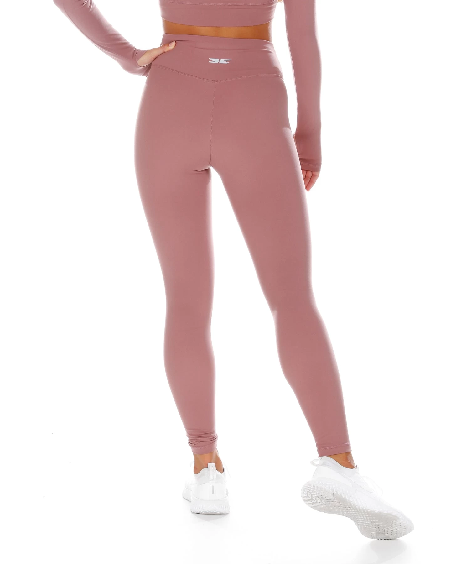Elite Eleven Cross Over Leggings - Soft Rose 4 Elite Eleven Cross Over Leggings - Soft Rose - Image 4