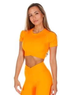 Elite Eleven Cross Over Tee - Bright Orange 7 Elite Eleven Cross Over Tee - Bright Orange -Fit Style Shop CROSS.SUM .1 184of197