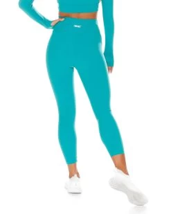 Elite Eleven 7/8 Cross Over Leggings - Teal -Fit Style Shop CROSS.SUM .1 22of197