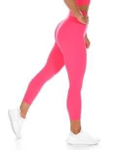 Elite Eleven 7/8 Cross Over Leggings - Pink 6 Elite Eleven 7/8 Cross Over Leggings - Pink -Fit Style Shop CROSS.SUM .1 44of197