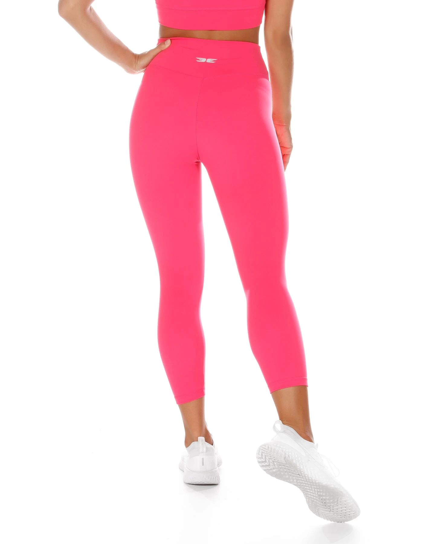 Elite Eleven 7/8 Cross Over Leggings - Pink 4 Elite Eleven 7/8 Cross Over Leggings - Pink - Image 4